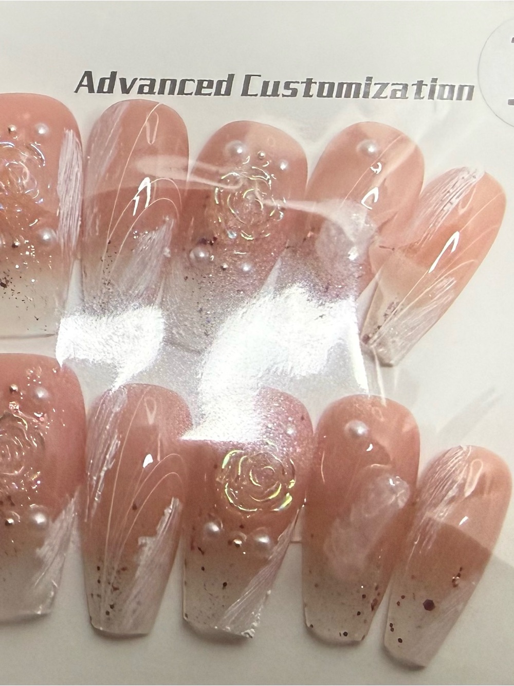 Four pairs of Neutral Pink & Brown Press-On Nail Sets.